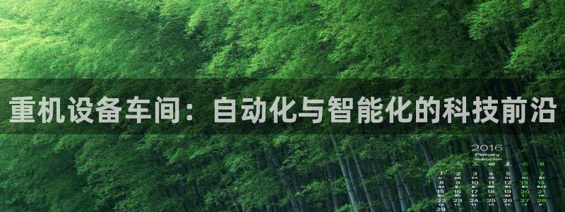 顺盈娱乐注册官网：重机设备车间：自动化与智能化的科技前沿